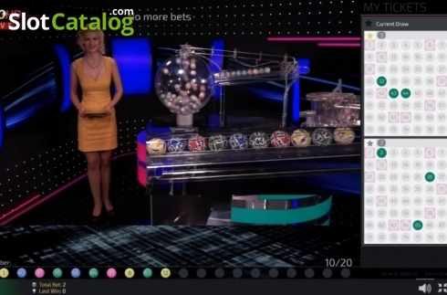 Скрин5. Keno Live Casino (Ezugi) слот