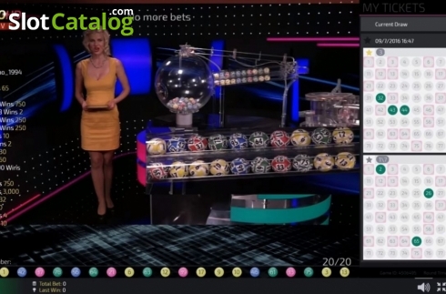 Скрин6. Keno Live Casino (Ezugi) слот