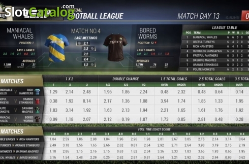 Скрин3. Virtual Football (Leap Gaming) слот