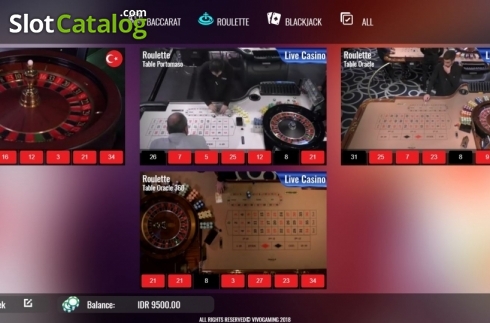 Скрин4. Lobby Live Casino (Vivogaming) слот