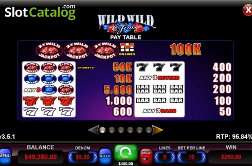 Скрин4. Wild Wild Gems слот