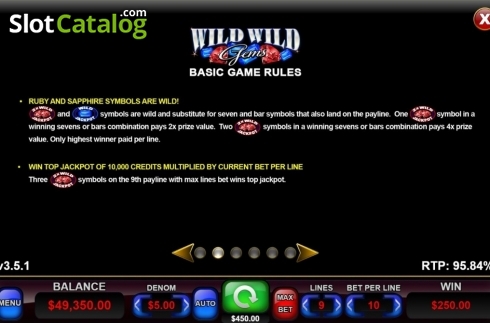 Скрин5. Wild Wild Gems слот
