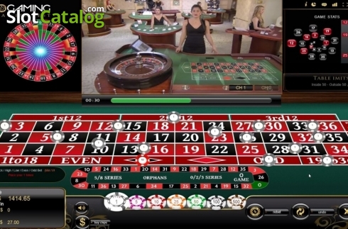 Скрин3. Roulette Live Casino (Vivogaming) слот