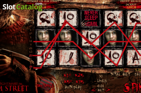 Скрин7. A Nightmare On Elm Street слот
