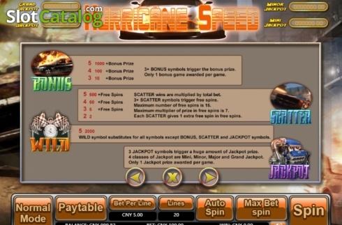 Скрин5. Hurricane Speed слот