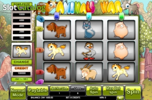 Скрин2. Animals’ War слот