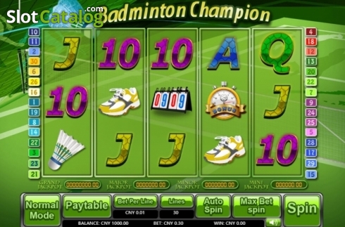 Скрин2. Badminton Champion слот