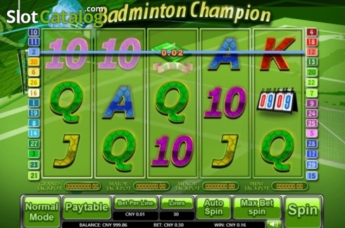 Скрин3. Badminton Champion слот