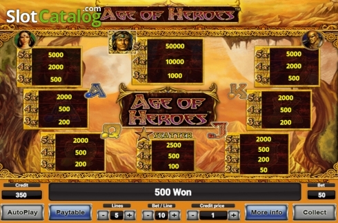 Скрин7. Age Of Heroes Deluxe слот