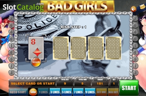Скрин6. Bad Girls слот