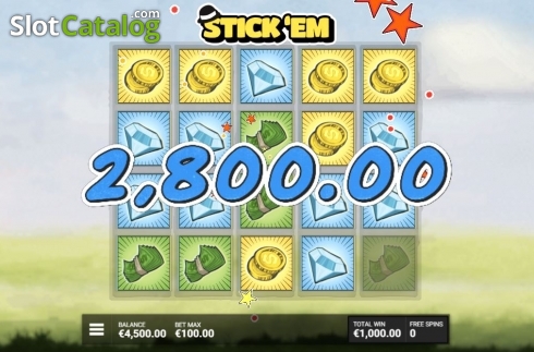 Скрин8. Stick 'Em слот