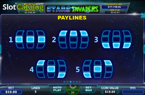Скрин5. Stars Invaders слот