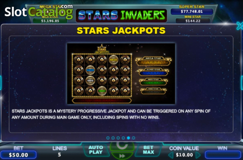 Скрин7. Stars Invaders слот