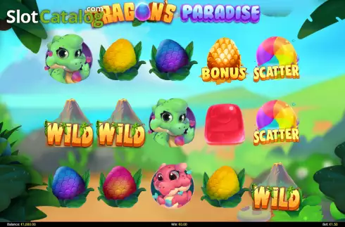 Скрин2. Dragons Paradise слот
