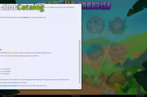 Скрин6. Dragons Paradise слот
