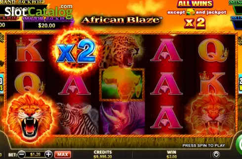 Скрин4. African Blaze слот