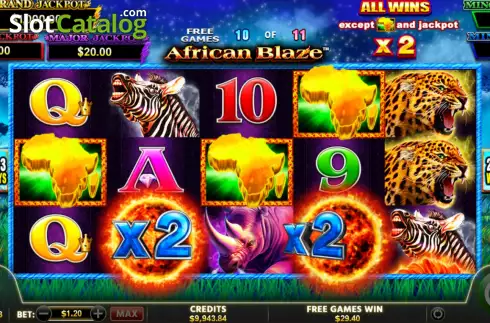 Скрин8. African Blaze слот