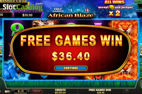 Скрин9. African Blaze слот