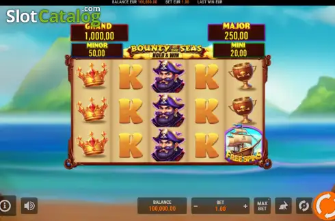 Скрин2. Bounty of the Seas: Hold & Win слот