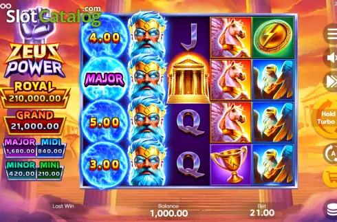Скрин2. Zeus Power Hold and Win слот