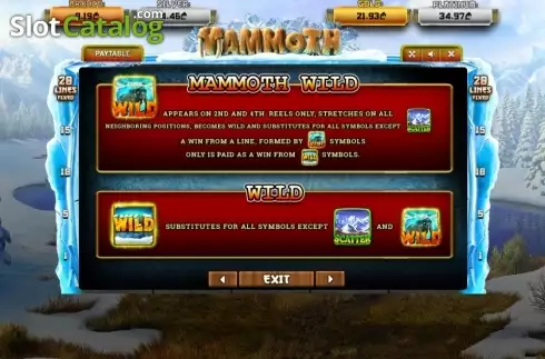 Скрин7. Mammoth (Betsense) слот
