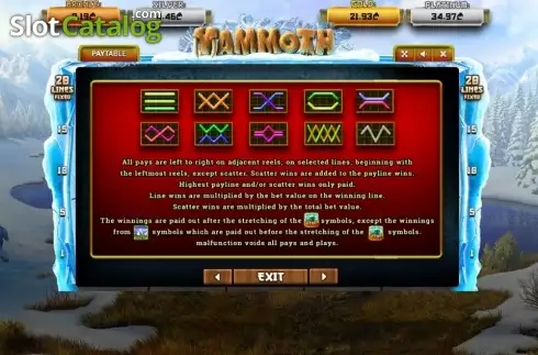 Скрин8. Mammoth (Betsense) слот