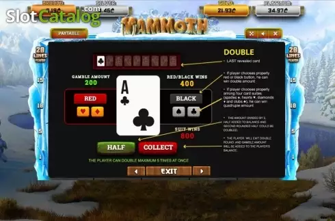 Скрин9. Mammoth (Betsense) слот