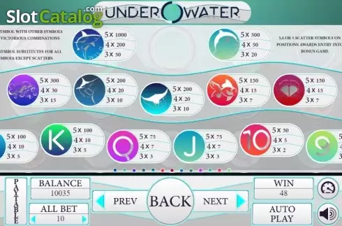 Скрин5. Under Water слот