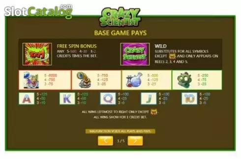 Скрин3. Crazy Scientist (Jumbo Games) слот