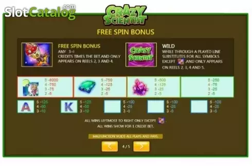 Скрин6. Crazy Scientist (Jumbo Games) слот