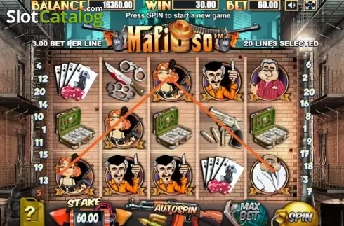 Скрин3. Mafioso (Allbet Gaming) слот