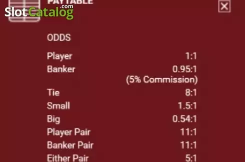 Скрин5. Baccarat (OneTouch) слот