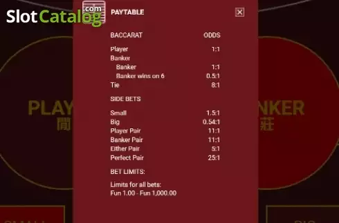 Скрин4. No Commission Baccarat (OneTouch) слот