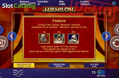 Скрин5. Mirmilon слот