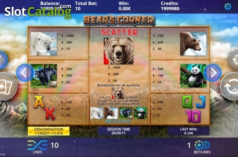 Скрин4. Bears Corner слот