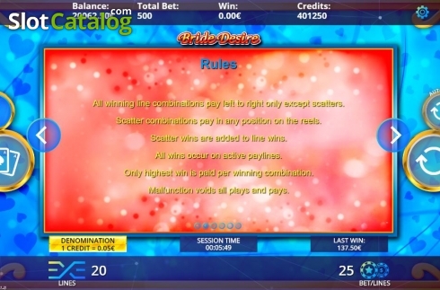 Скрин8. Bride Desire слот