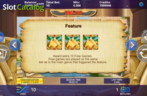 Скрин7. King Tut (DLV) слот