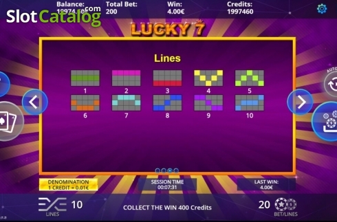 Скрин5. Lucky 7 (DLV) слот