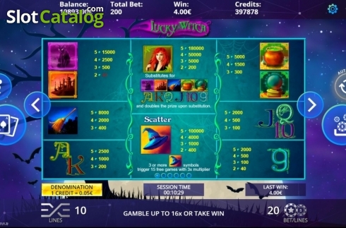 Скрин4. Lucky Witch (DLV) слот