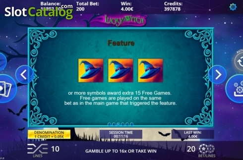 Скрин6. Lucky Witch (DLV) слот