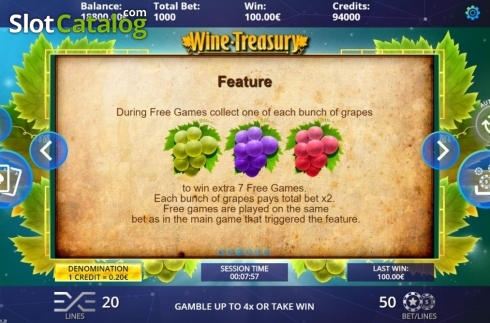 Скрин6. Wine Treasury слот