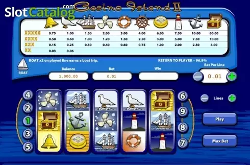 Скрин2. Casino Island II слот