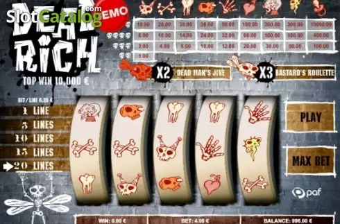 Скрин2. Dead Rich слот