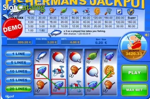 Скрин2. Fisherman's Jackpot слот