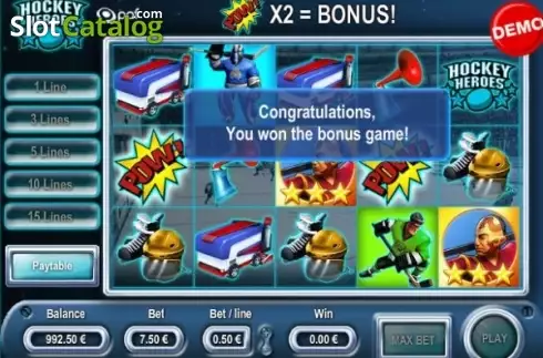 Скрин3. Hockey Heroes слот