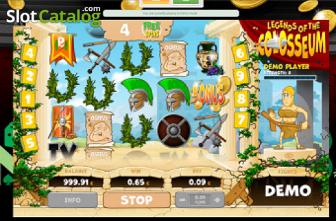 Скрин5. Legends of the Colosseum слот