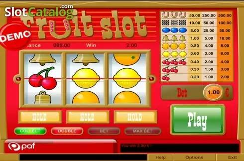 Скрин3. Fruit Slot (PAF) слот