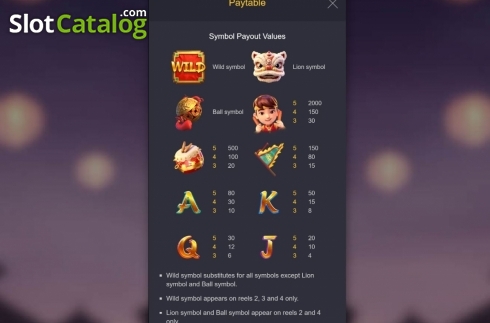 Скрин7. Prosperity Lion слот