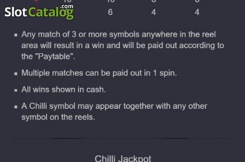 Скрин6. Hotpot Chilli Jackpot слот