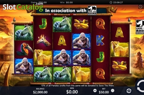 Скрин8. Rumble Rhino слот